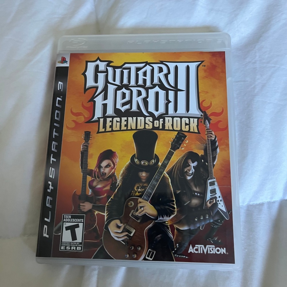 Guitar Hero III Legends of Rock Sony PlayStation 3 PS3 Game CIB Slash Activision